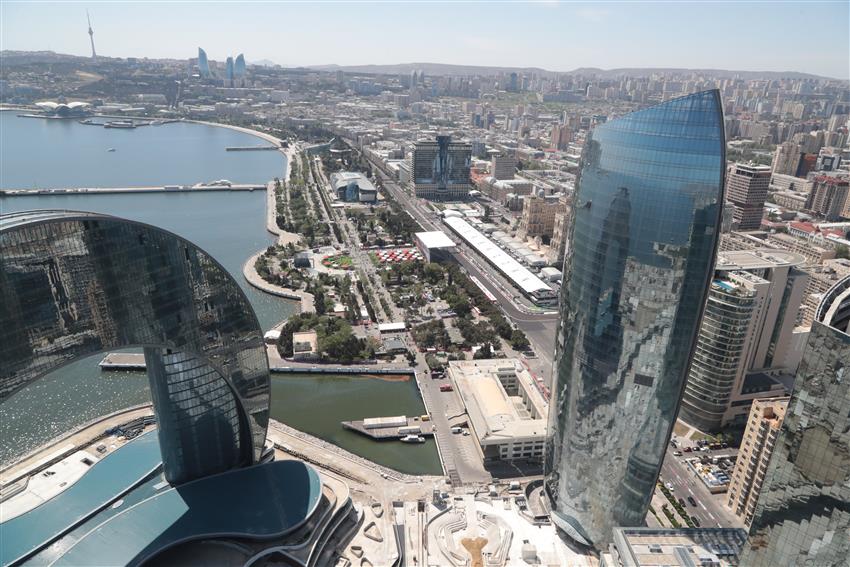 Baku City  tower blocks